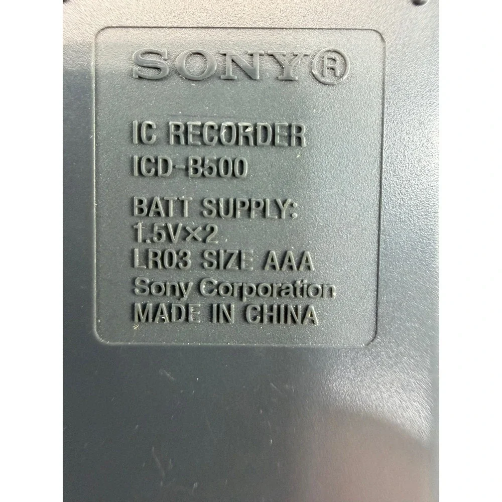 Sony icd b500